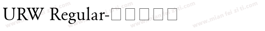 URW Regular字体转换